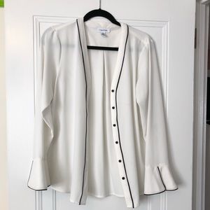 Calvin Klein button down blouse